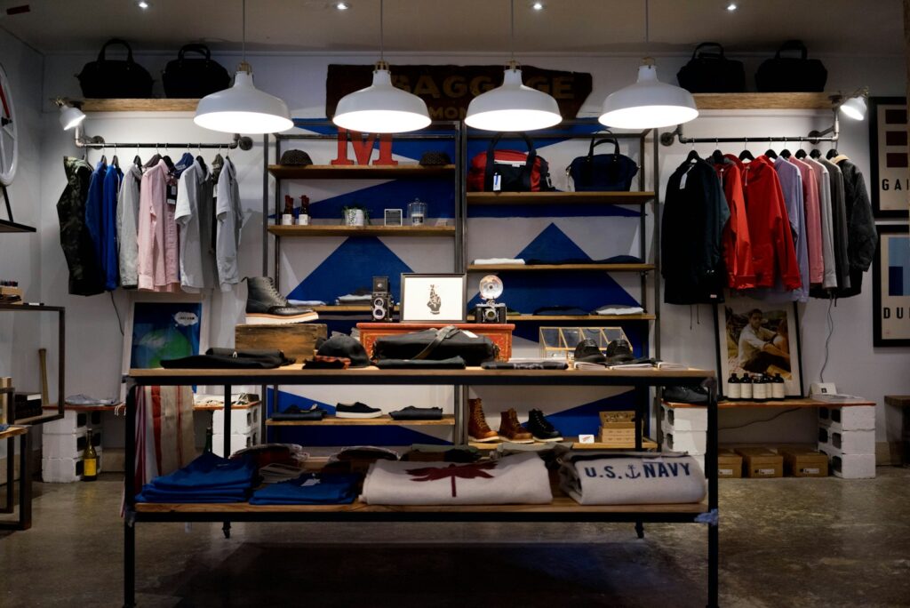 Clothes store interior