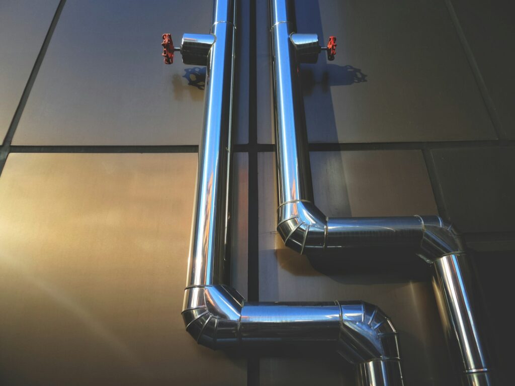 People walking on a escalator